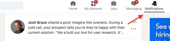 The bell feature notifications