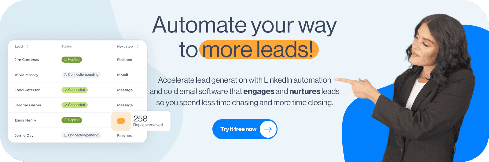 Free trial banner for Skylead