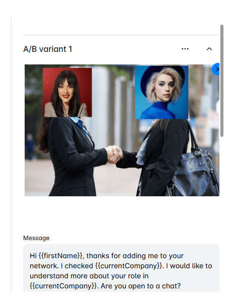 Personalized image in Skylead