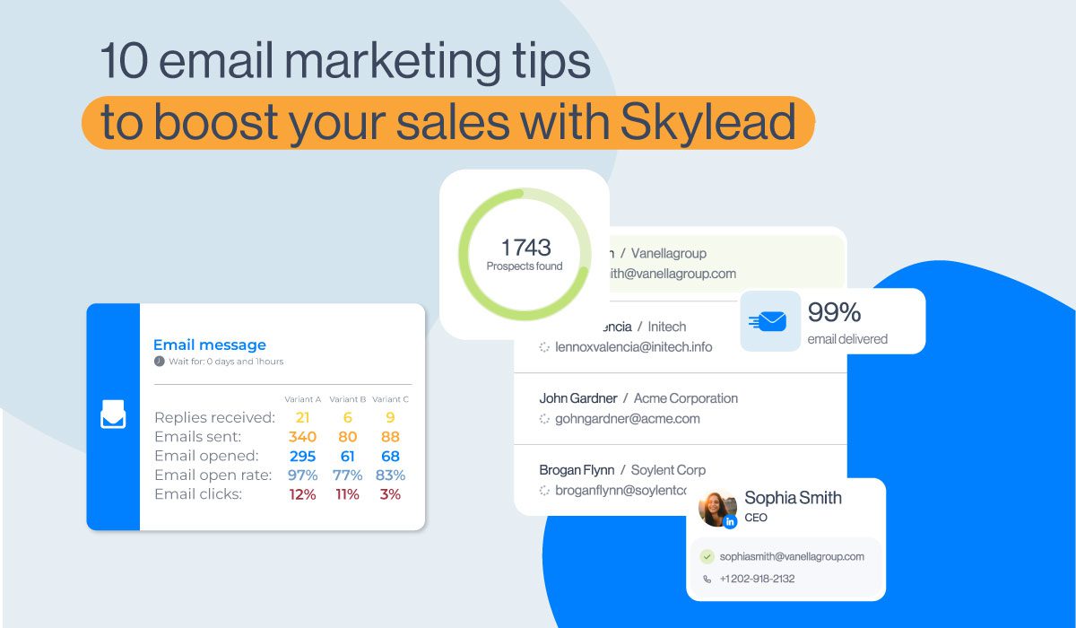 blog visual email marketing tips to boost your sales with Skylead