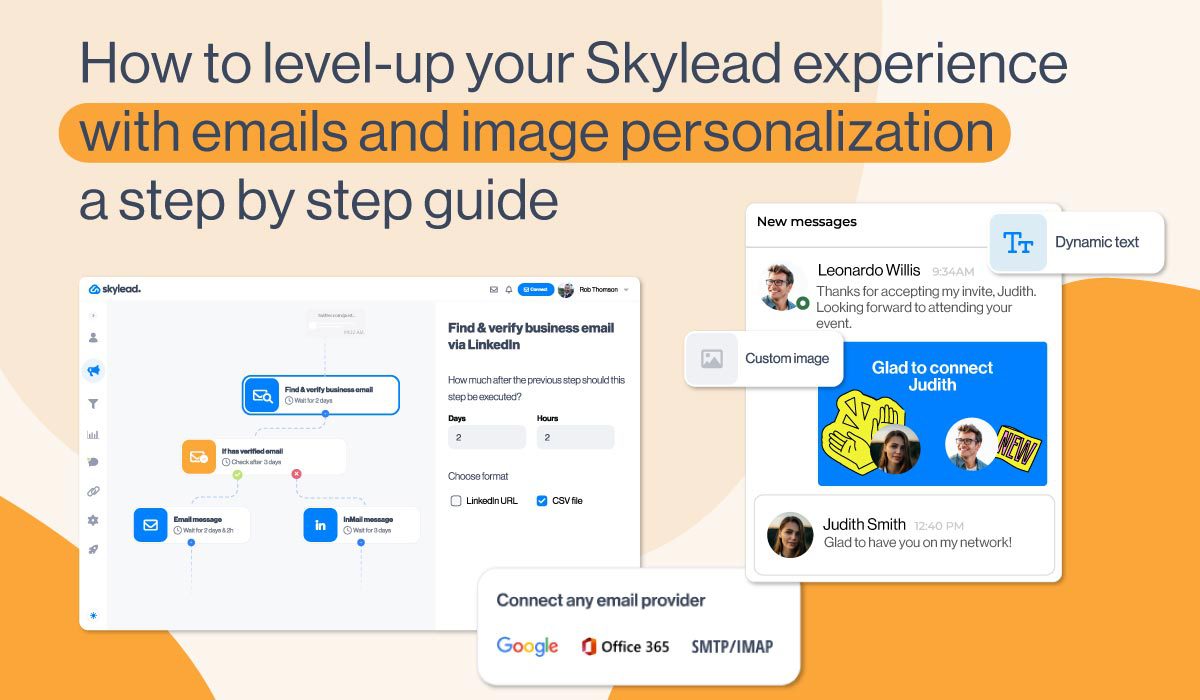 Level up your Skylead experience with emails and image personalization Cover visual