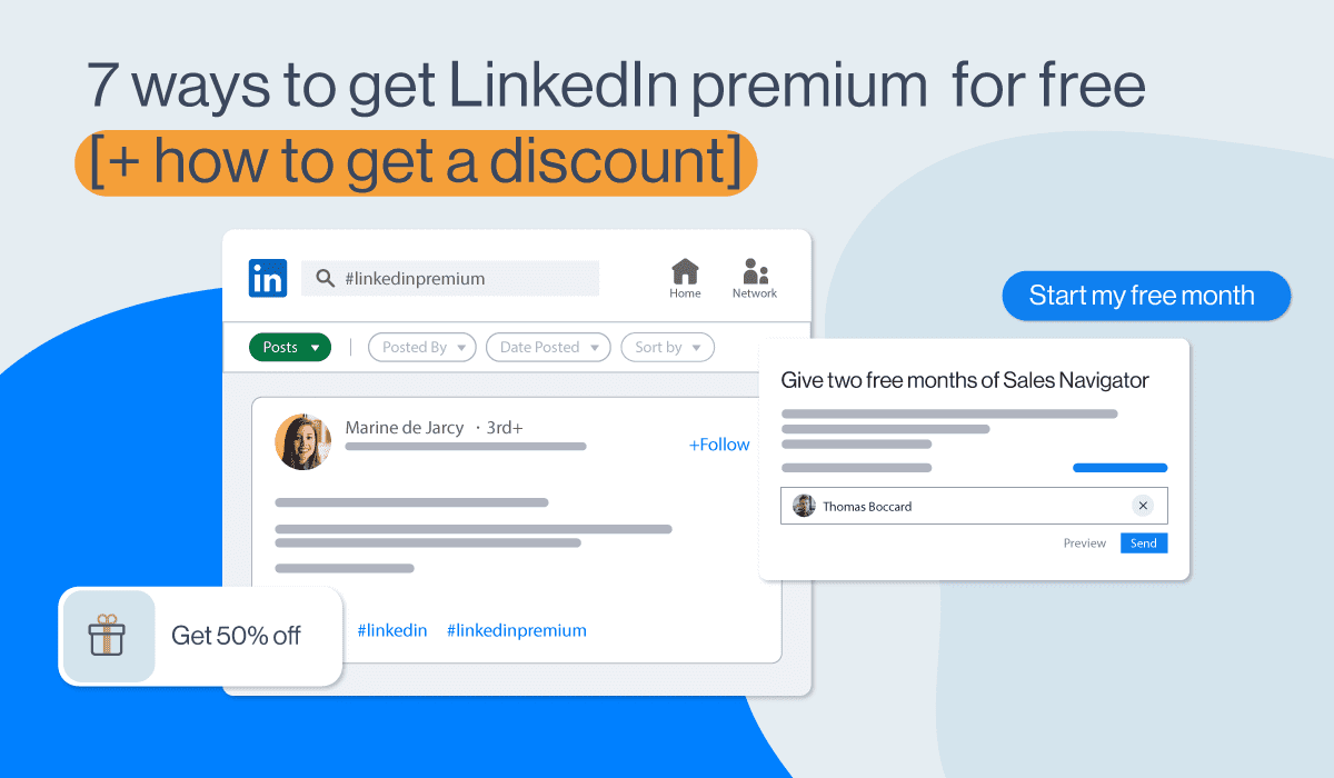 Cover image of 7 Ways to get LinkedIn premium free