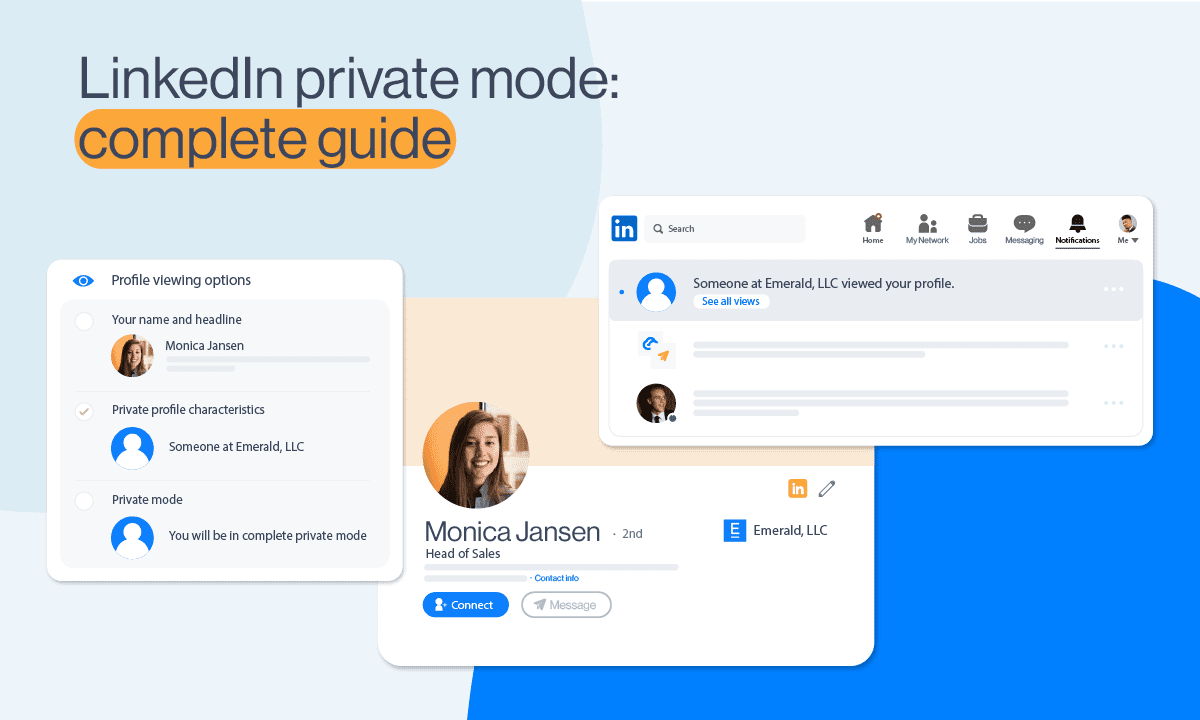 LinkedIn private mode blog cover