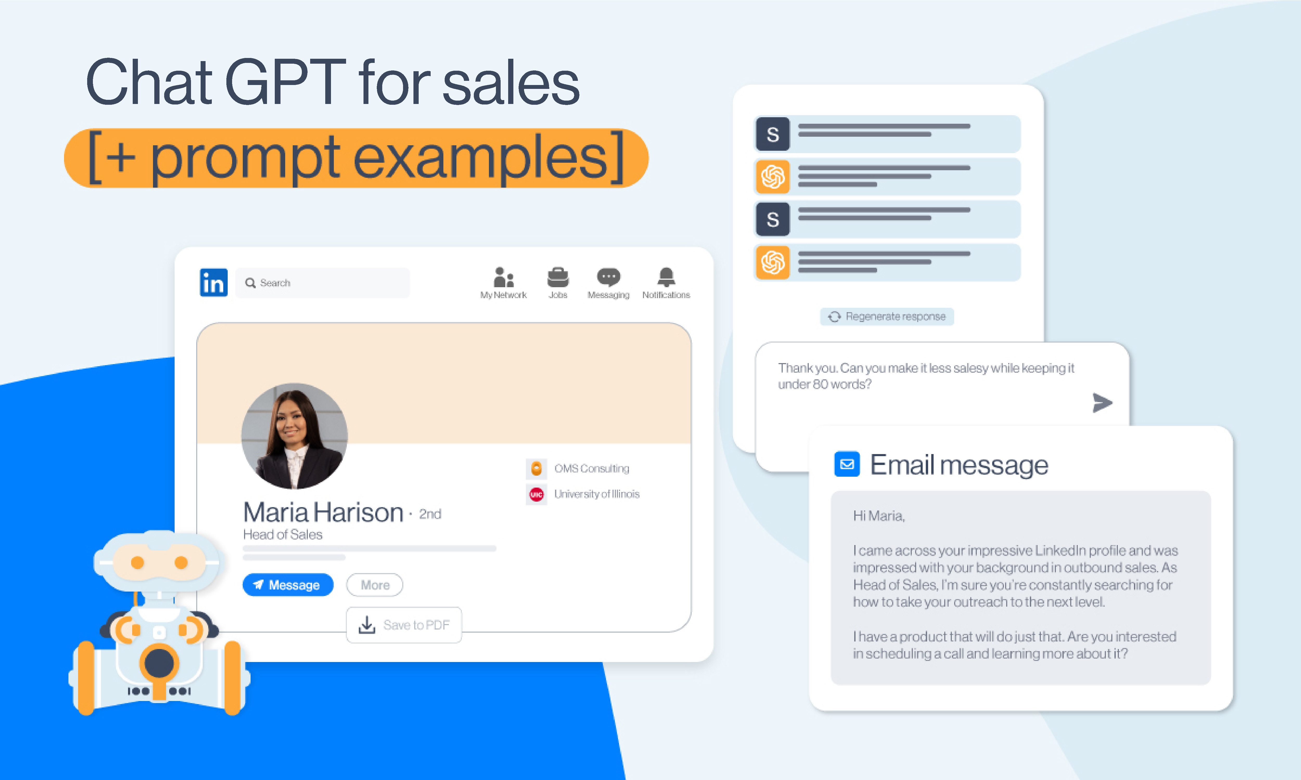 Chat GPT For Sales With Prompt Examples blog visual