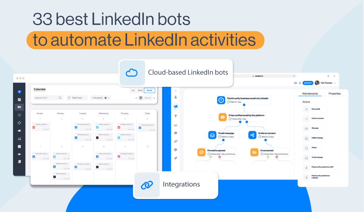 LinkedIn bot, LinkedIn automation cover image