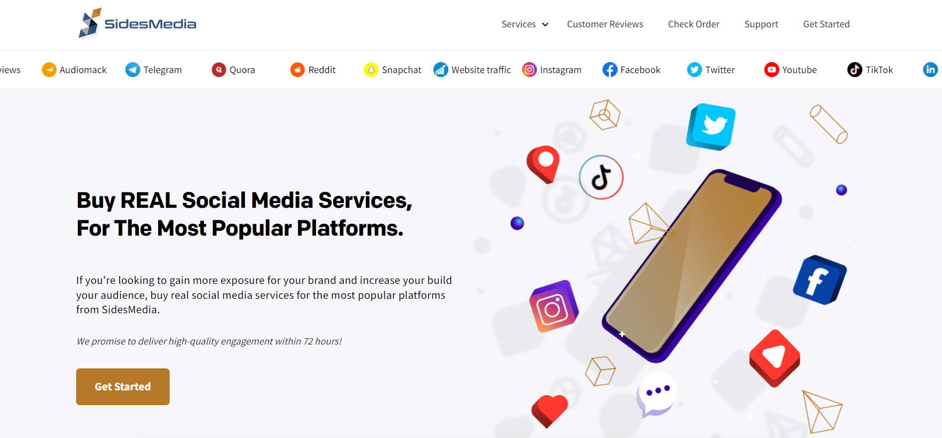 SidesMedia website screengrab