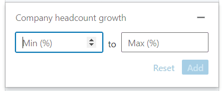 Company headcount growth filter, LinkedIn sales navigator filter