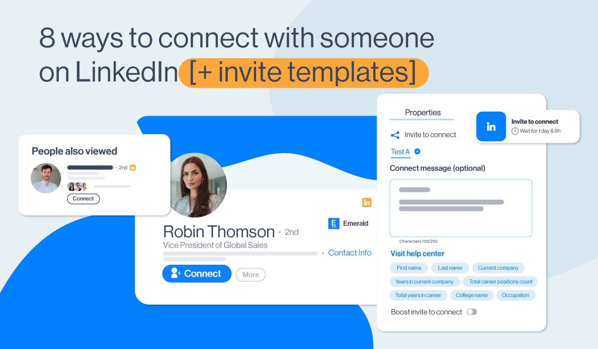 Cover image of How to connect with someone on LinkedIn