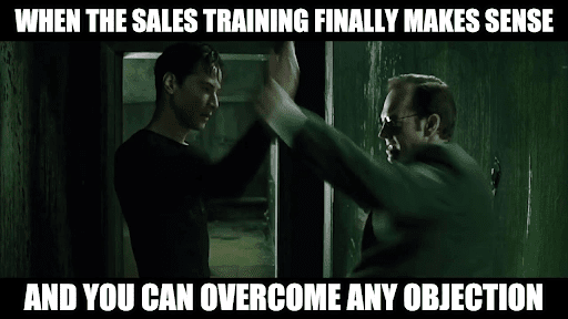 Sales meme objection handling situations with rebuttals examples