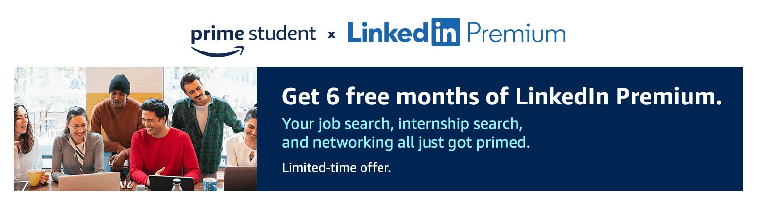 Image of LinkedIn Premium Free offer for Student Prime