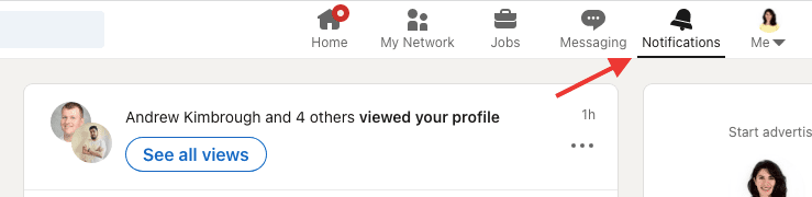 Who's viewed your profile notifications 
