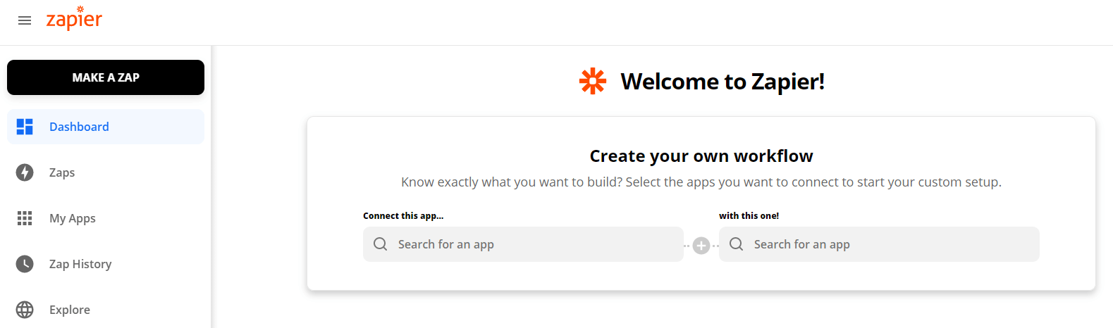 How To Connect Zapier Step 1
