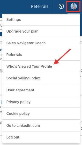 Who's viewed your profile, how to check it on Sales Navigator 