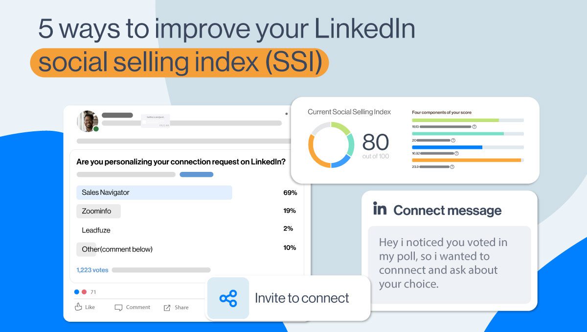 5 ways to increase LinkedIn SSI score cover image
