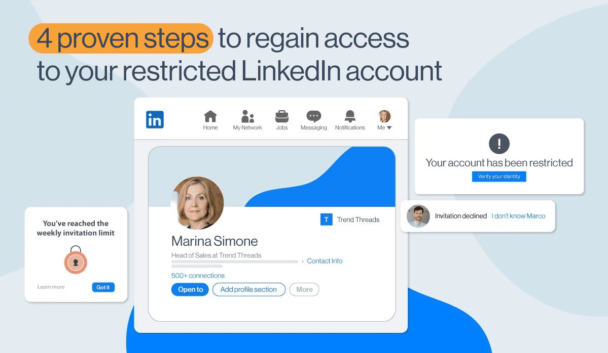 LinkedIn account restricted cover visual