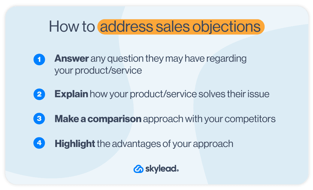 How to address sales objections