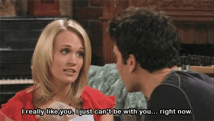 HIMYM quote, I like you, but I can't be with you... right now.