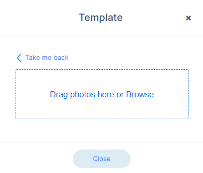 Drag or drop image/gif field for an outreach campaign