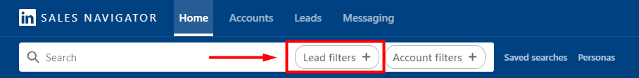 Sales Navigator, lead filters