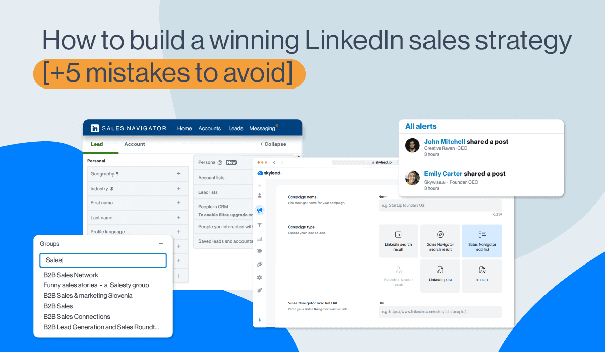 Linkedin sales strategy cover image