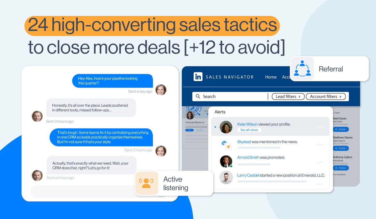Cover image for a blog discussing the best and worst sales tactics