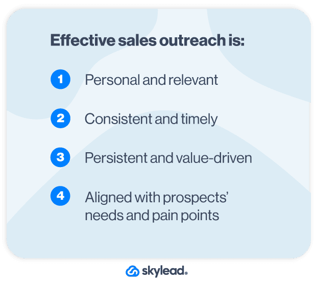 Traits of effective sales outreach