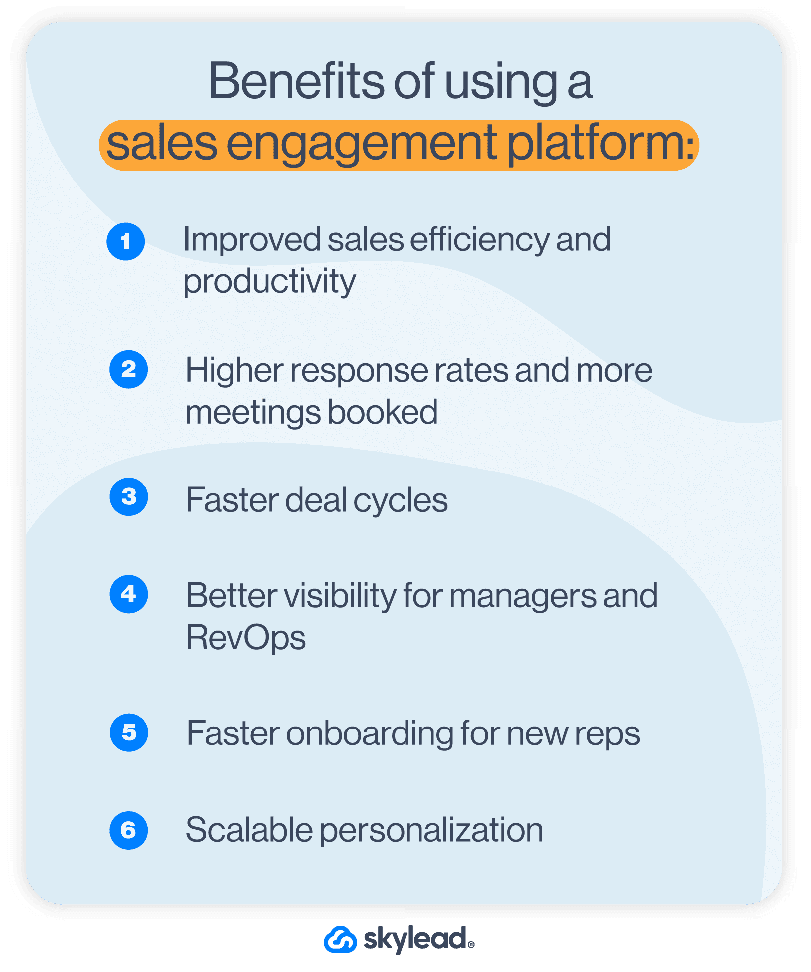 Benefits of using a sales engagement platform