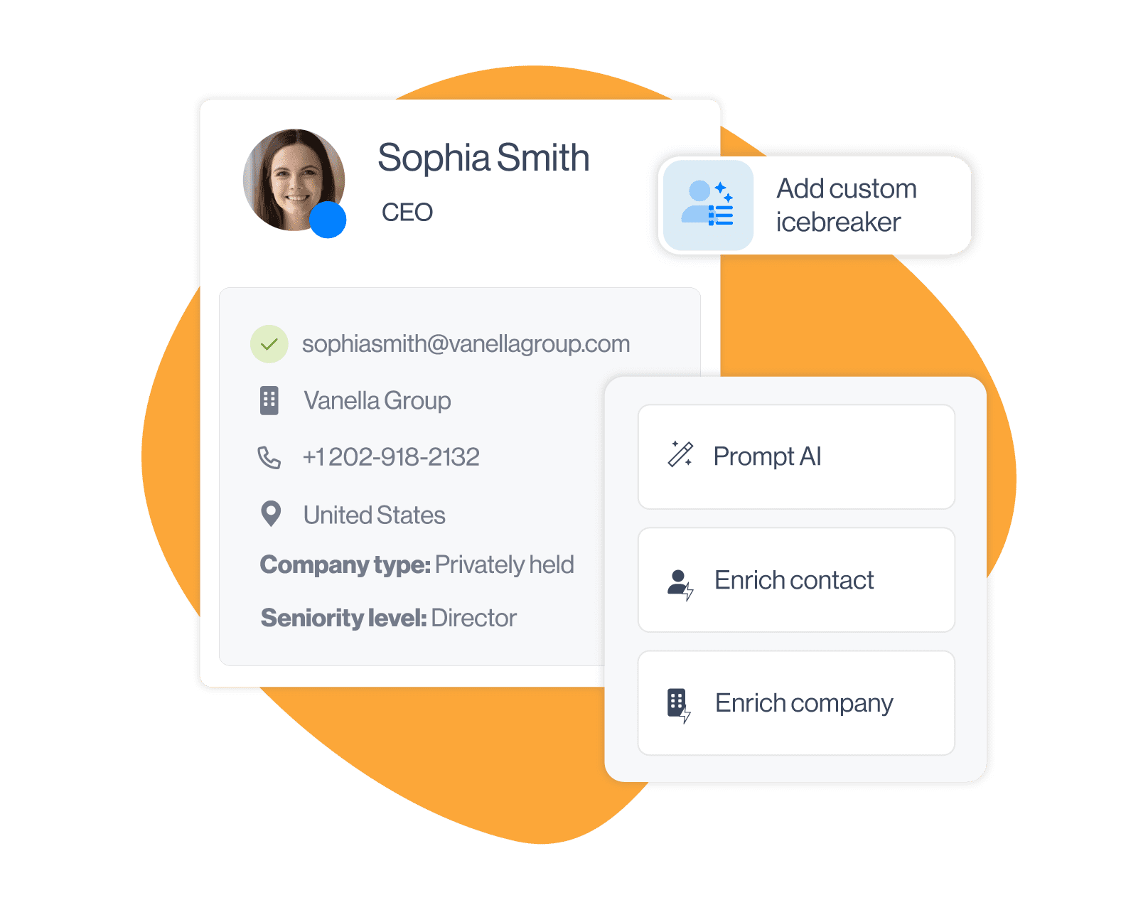 Main website visual for AI data enrichment