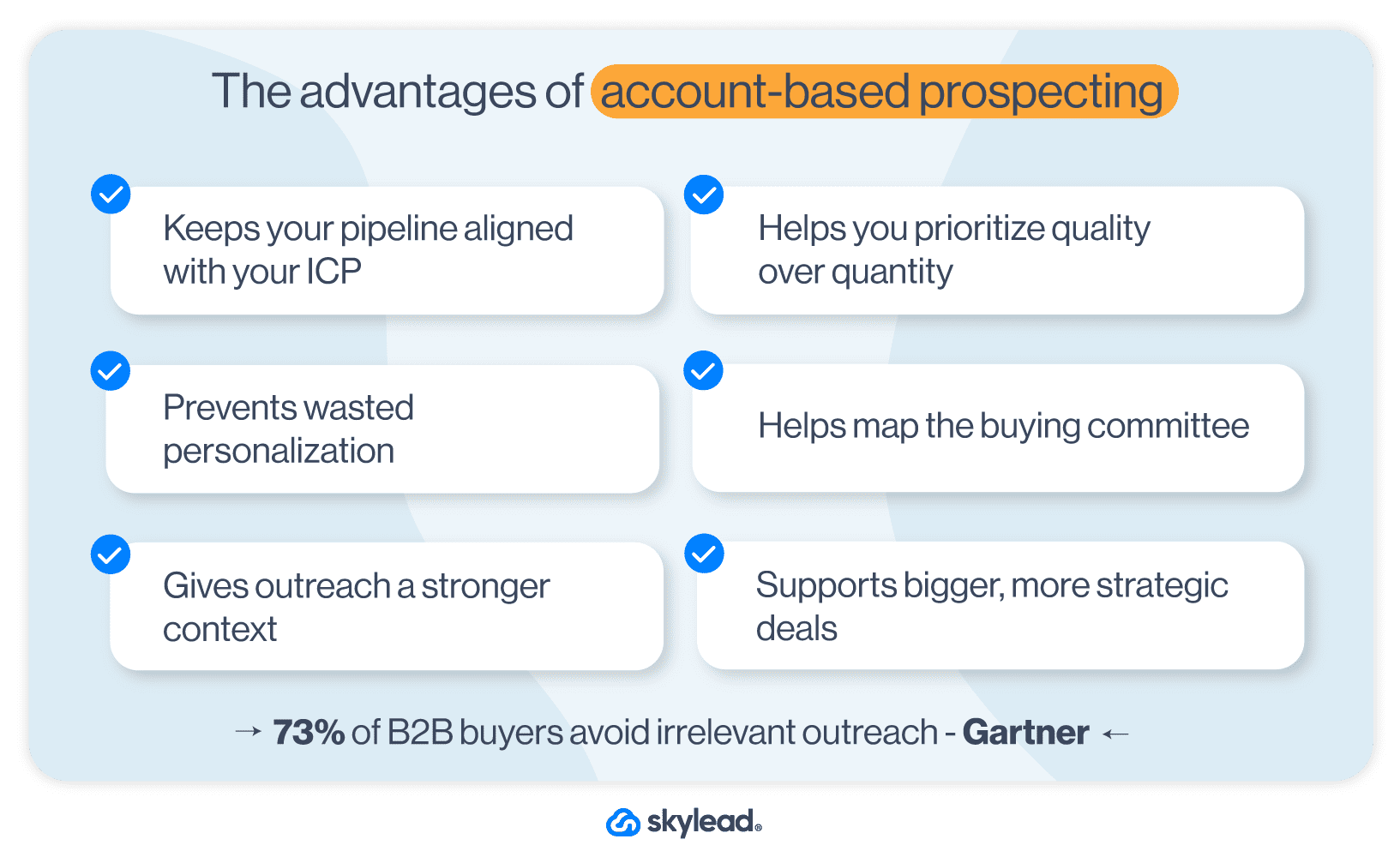 benefits of account-based prospecting