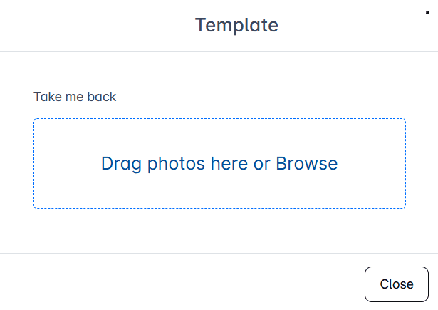 Drag or drop image/gif field for an outreach campaign